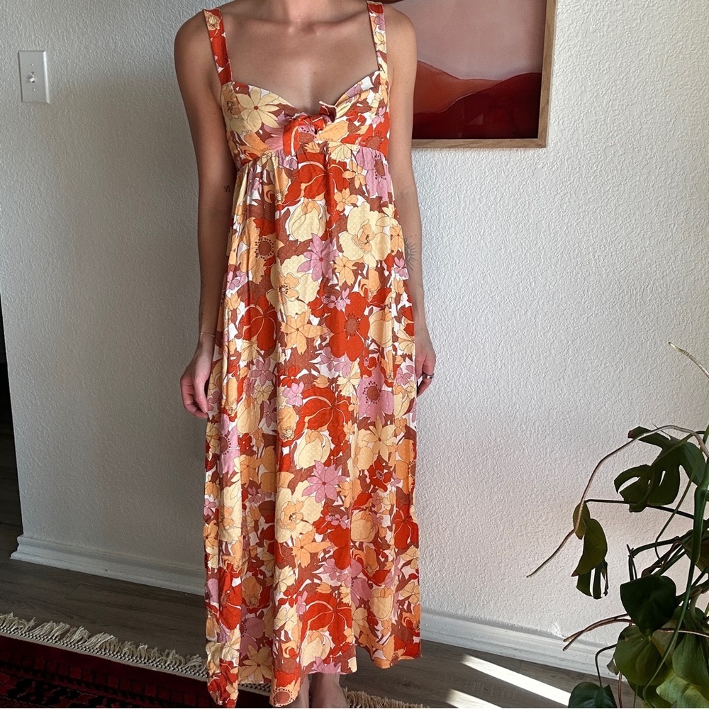 NWT Show Me Your MuMu Poppy Booms Floral Maxi Dress - Size XS
